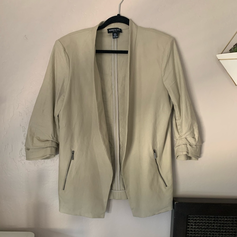 Kenneth Cole linens blend blazer